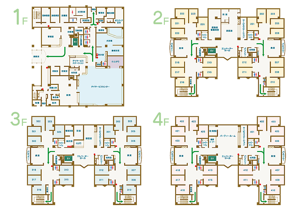 コスモス苑施設図